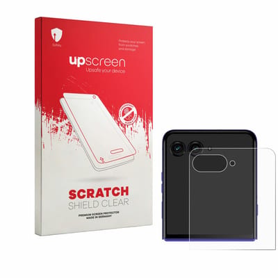 upscreen - Screenprotector voor Motorola Razr 70 Ultra (Achterdisplay) - Folie Beschermfolie transparant