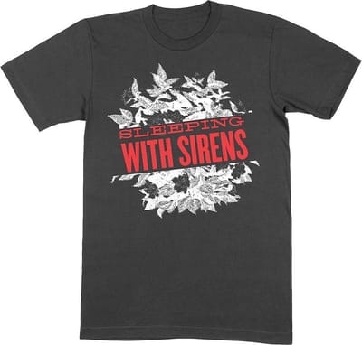 Sleeping With Sirens - Floral Heren T-shirt - XL - Zwart