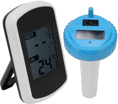 Waterdichte Thermometer - Drijvende Meter - Zwembad Temperatuur - Zonne-energie Draadloos - 22 x 9 cm