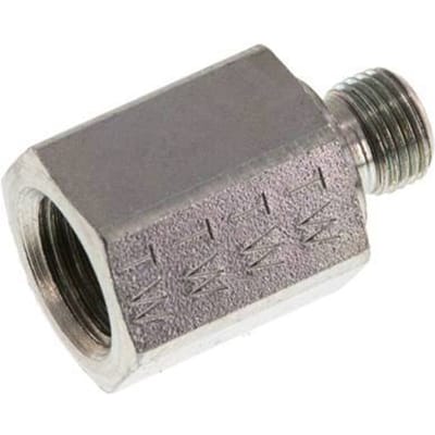 G 1/8'' x G 1/4'' M/F Verzinkt Stalen Neusstuk 630 Bar - Hydrauliek [2 Stuks]