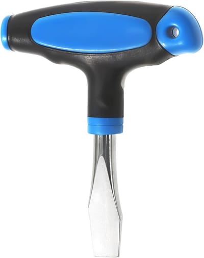 T-Handle Slotted Screwdriver 10mm voor Filmsets, Werkplaatsen, Mechanica en Thuisonderhoud - Duurzaam, Ergonomisch en Veelzijdig Gebruik