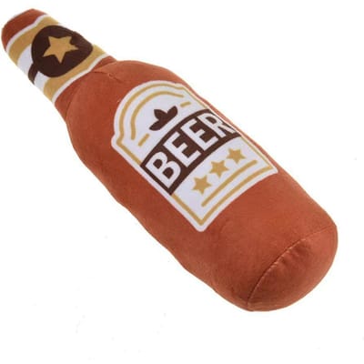 Nieuwe Pluche Gevulde Vodka Whiskey Fles Piept en Maakt Geluid Huisdier Hond Hond Kauwen Tanden Slijpen Speelgoed 24*7