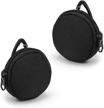 Honden Trainingszakjes - Lekkernijenzakjes Hond - Hondentraining Wandelen - Set van 2 Stuks - Diameter 7.5cm - Zwart