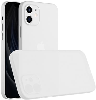 Mobiq - Ultra Dun Hoesje geschikt voor iPhone 12 Pro Max | Ultradun hoesje | Minimaal Telefoonhoesje | Dun hoesje | Ultra Thin Case | Tegen Krassen