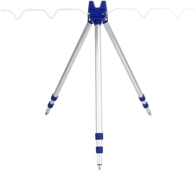 Dailygoods- Hengelhouder Draagbaar - Statief Aluminiumlegering - Telescopisch 120cm - Voor Zeevissen - Beugel voor 5 Hengels - Duurzaam en Handig - Hengelsteun