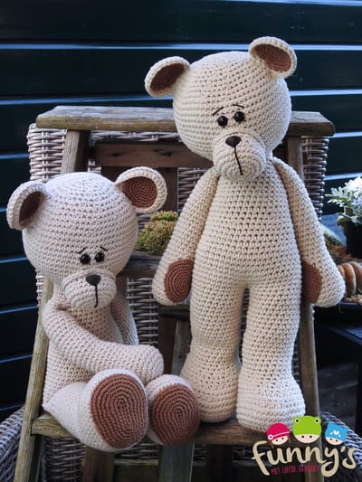 Haakpakket XXL Funny Bear Basic linnen