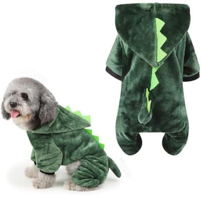 Hondenkleding Slaapzak Herfst en Winter Verdikking Warm Maat M - Dinosauruskostuum