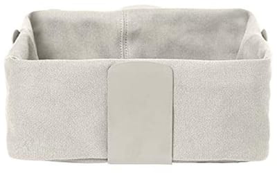 Broodmand - Mand voor brood - Ontbijttafel decoratie - Uitneembare binnenvoering - 26 x 26 cm - Beige