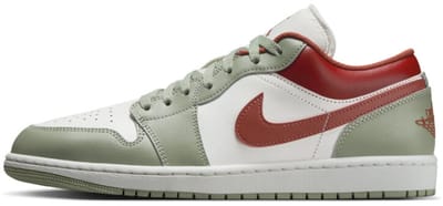 Air Jordan 1 Low Jade Horizon Heren Sneakers Wit Sail Pure-Platinum 553558-133 44 white