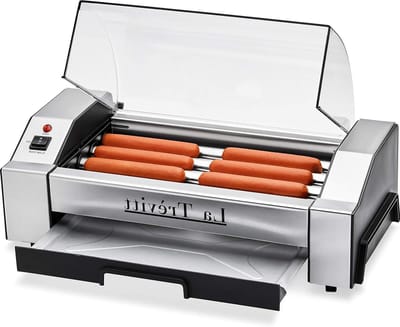 Hotdog Grill - Worstjes Maker - Lekkere Snacks - RVS Constructie - 6 Stuks - Zilver