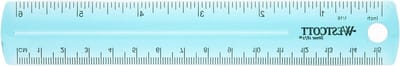 Plastic Liniaal - Meetlat Kantoor - Nauwkeurig Meten - Dubbele Schaalverdeling - 6 inch - Diverse Kleuren