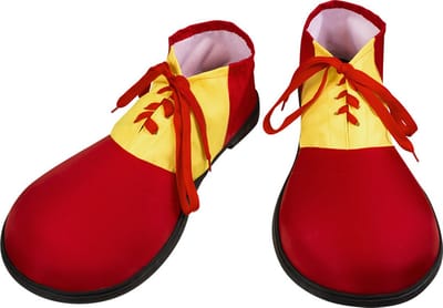 Boland - Paar schoenen Clown deluxe One size - Volwassenen - Unisex - Clowns en Circus - Clown - Circus