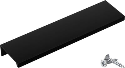 SOTECH meubelgreep Blanket Jane 150 mm zwart BA 96 mm kastgreep voor montage aan de binnenzijde van het front incl. bevestigingsschroeven