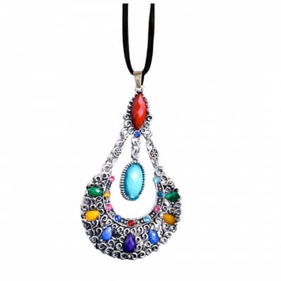 Ketting Tibetaanse stijl gekleurd verstelbaar - Charme Bijoux
