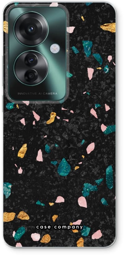 Case Company® - Hoesje geschikt voor Oppo Reno 11 F hoesje - Terrazzo N°10 - Soft Cover Telefoonhoesje - Bescherming aan alle Kanten en Schermrand