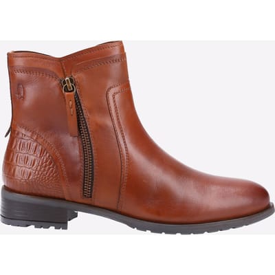 Hush Puppies Scarlett Leren Dames Laarzen In Het Bruin
