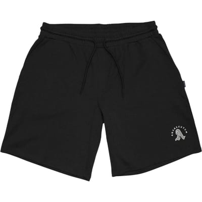 Aquascutum Klassieke herensweatshorts met logo en trekkoord in de taille (Zwart)