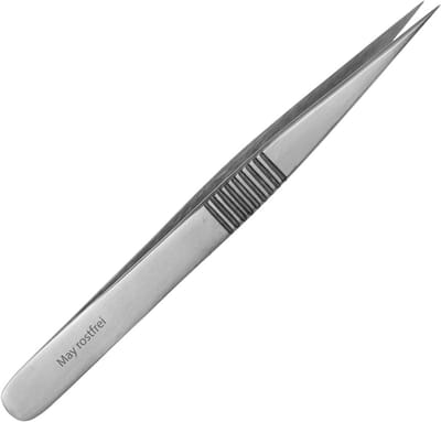 Technische Pincet - Modelbouw Pincet - Fijnwerk Assemblage - Roestvrij Staal - 12 cm - Zilver