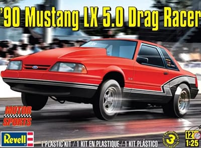 Revell Modelbouwpakket Auto - 14195 90 Mustang LX 5.0 Drag Rr Plastic - 1:25 - Modelbouw
