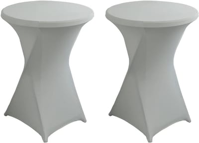 2x Stretchy Tafelbeschermer voor Ronde Bartafel Ø60-80 cm - Elastisch, Sneldrogend en Onderhoudsarm