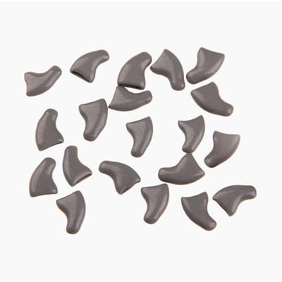 20 stuks siliconen zachte kat vingernagel cover kat poot klauw huisdier nagelbeschermer kat vingernagel cover lijm M