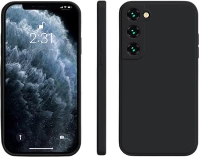 Valbestendige Siliconen Back Cover – Geschikt voor Samsung Galaxy S25 – Schokabsorberend Telefoonhoesje tegen Krassen & Stoten-Zwart