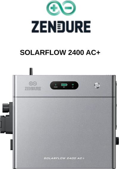 Zendure SolarFlow 2400 AC+ accu voor balkoncentrale, 2,4 kWh energieopslag