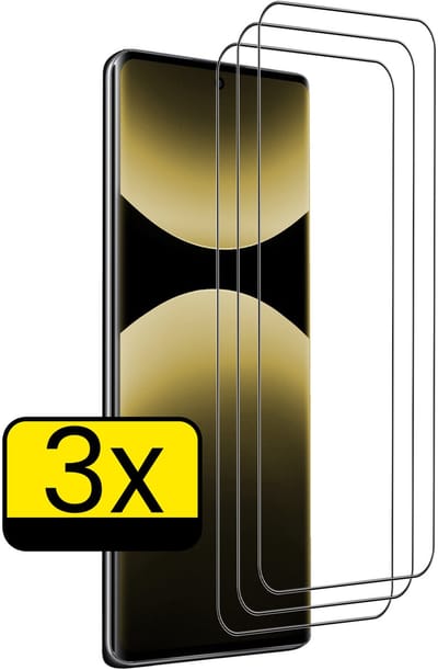 Screenprotector - Geschikt voor Xiaomi Redmi Note 14 Pro 5G - 3 Stuks - Extra Sterk - Beschermglas - Gehard Glas - Tempered Glass - Screen Protector