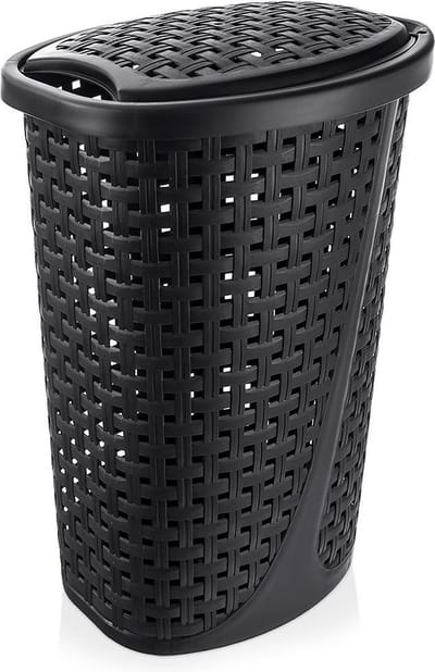 Wasmand Plastic Zwart 45 l - Opbergmand - Mand - Wassorteerder