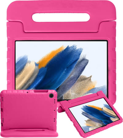 Hoesje - Geschikt voor Samsung Galaxy Tab A8 - Kinderhoes Shockproof Bumper - Kidsproof Case - Tablethoes - Kinder Hoes Cover - Roze