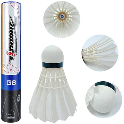 Dmantis G8 Premium Goose Feather Shuttlecocks – Klasse A Ganzendons (12 stuks)