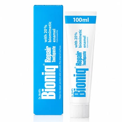 Bioniq Repair Tandpasta | Met biomimetisch tandglazuur (hydroxyapatiet) | Helpt het oppervlak van het tandglazuur te herstellen 1x 100ml