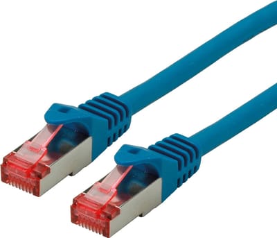 ROLINE patchkabel Cat.6 S/FTP (PiMF), componentniveau, LSOH, blauw, 0,5 m