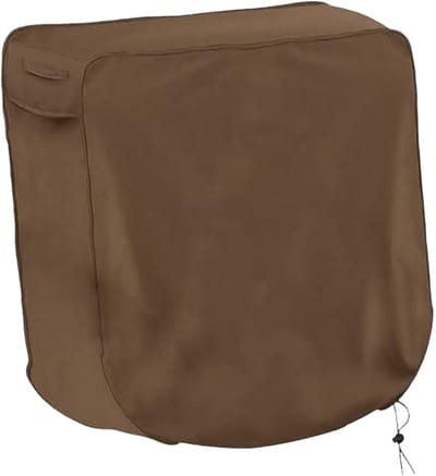 Haspel Beschermhoes - Slangrol Cover - Tuinonderhoud - Waterdicht en UV-bestendig - 60x45x60 cm - Koffie