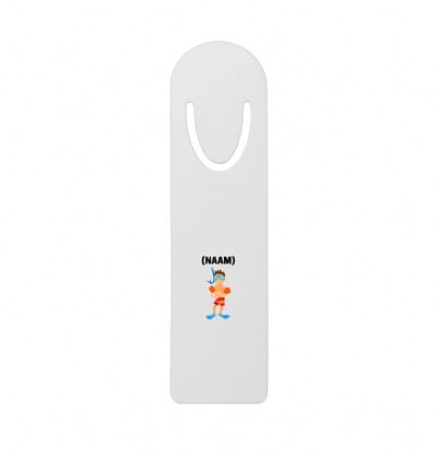 Hacebo® - Zwem met eigen naam metalen boekenlegger - Zwemmen - Zwemmer - Sport Bladwijzer boekenleggers - 12.7 cm x 3.2cm