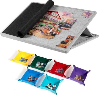 Puzzeltafel - Puzzelmat - Puzzelmap - Puzzelbord - Grijs
