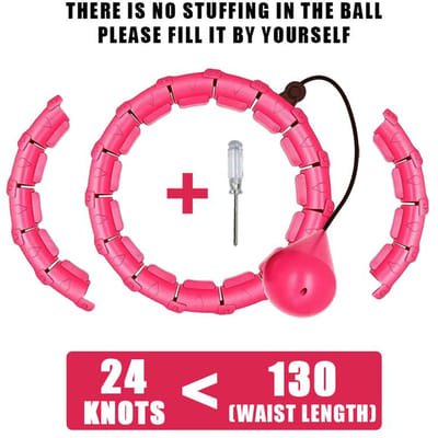 Slankhoepel met Gewicht Oefengewichten Sport Sport Hoepel Taille Trainer Oefening Thuis Fitness Buik Buikspieren Verstelbaar
