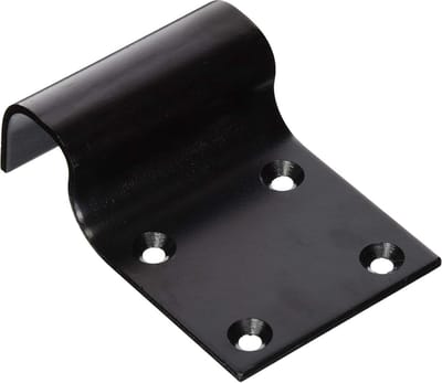 Vloerankers voor het vastschroeven van schuttingen en poorten Zwart 50 x 90 mm