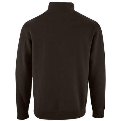 SOLS Heren Stan Zip Staande Kraag Trui (Zwart)