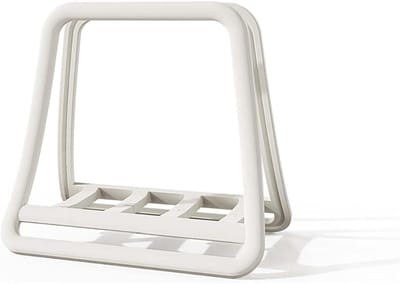 Famanu - Verticale laptopstandaard, verticale laptopstandaard, ruimtebesparende organizer voor alle MacBook, Surface, Samsung, HP, Dell