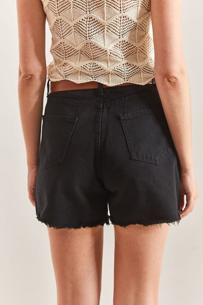 Gepofte Jeans Shorts