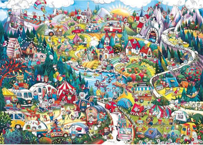 Legpuzzel Volwassenen - Grote Puzzel - Ontspanning Thuis - Uitdagend Motief - 1000 Stukjes - Blauw