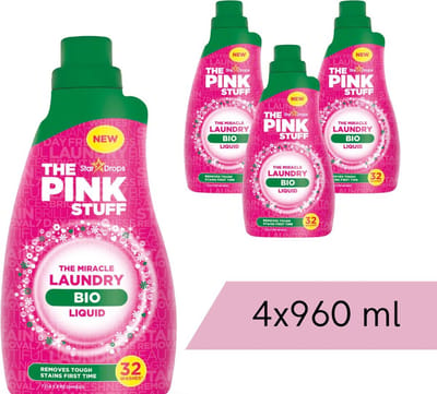 The Pink Stuff - Biologische Wasgel - 4 x 960 ml - Voordeelverpakking