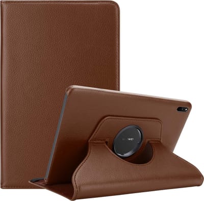 Cadorabo Tablet Hoesje geschikt voor Huawei MatePad 11 (10.95 Zoll) in PADDESTOEL BRUIN - Beschermhoes ZONDER auto Wake Up, met stand functie en elastische band sluiting Book Case Cover Etui