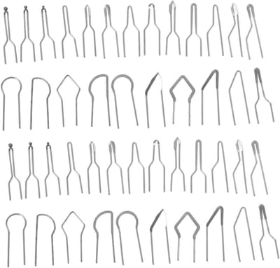 Houtbrand Accessoires - Vervangende Tips - Decoratief Houtwerk - Snelle Warmteoverdracht - 46 Stuks - Zwart