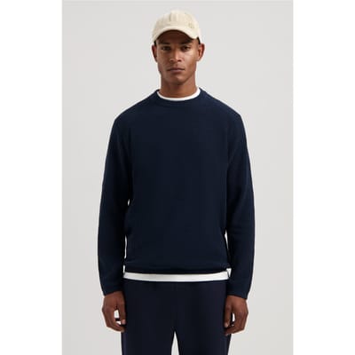 Dstrezzed Ds-chenille Crewneck Dk. Navy Größe: S | Pullover Outlet | Herren | Blau