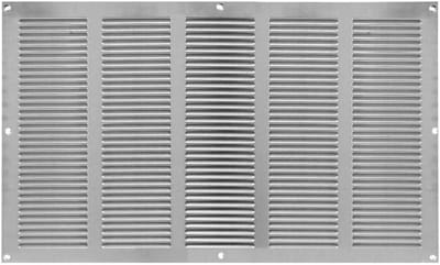 Ventilatierooster - Luchtgitter Afdekking - Ventilatie Afdekken - Met Vliegenhor - 500 x 300 mm - Zilverkleurig