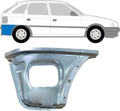 Reparatiepaneel achter hoek voor Opel Astra F 1991-2002 / Rechts