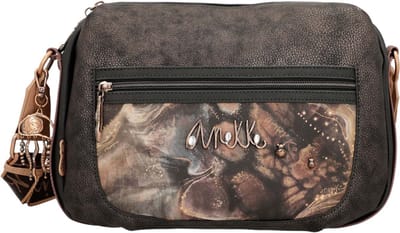 Anekke Schoudertas Dreamverse Land Crossbody Bag Darkbrown Donkerbruin