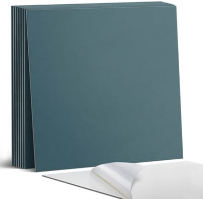 Coloray Plaktegels - Turkoois Portugese Tegels - 30 cm x 30 cm - Turkoois Plaktegels - 9 stuks - Vierkant PVC Tegels - Plaktegels Keuken - Zelfklevende Vloertegels - Vinyl Tegels Zelfklevend - Zelfklevende Tegels